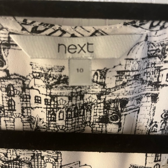 Next black and white v neck sleeveless top. - Picture 4 of 4